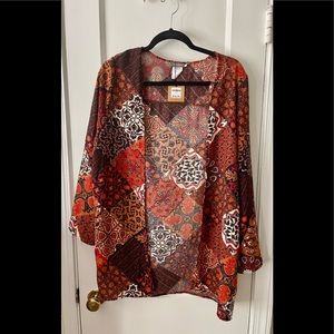 KIMONO PATCHWORK WITH FRINGE - Urban Country Fun! Decluttering, just can’t keep!